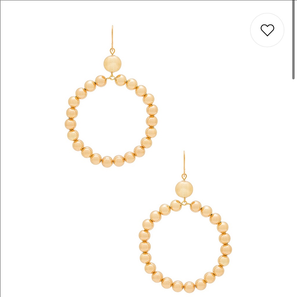 Vanessa Mooney Crawford large gold hoops